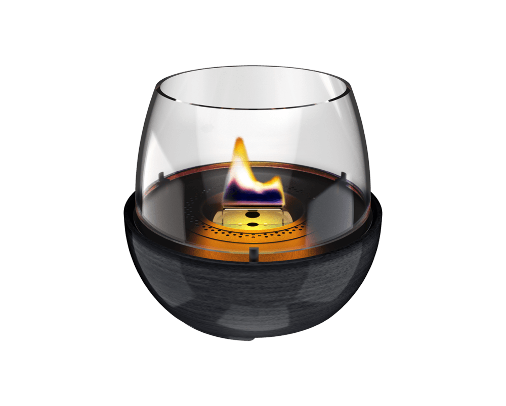 Tenderflame Tulip 18 Reactive Porcelain Black