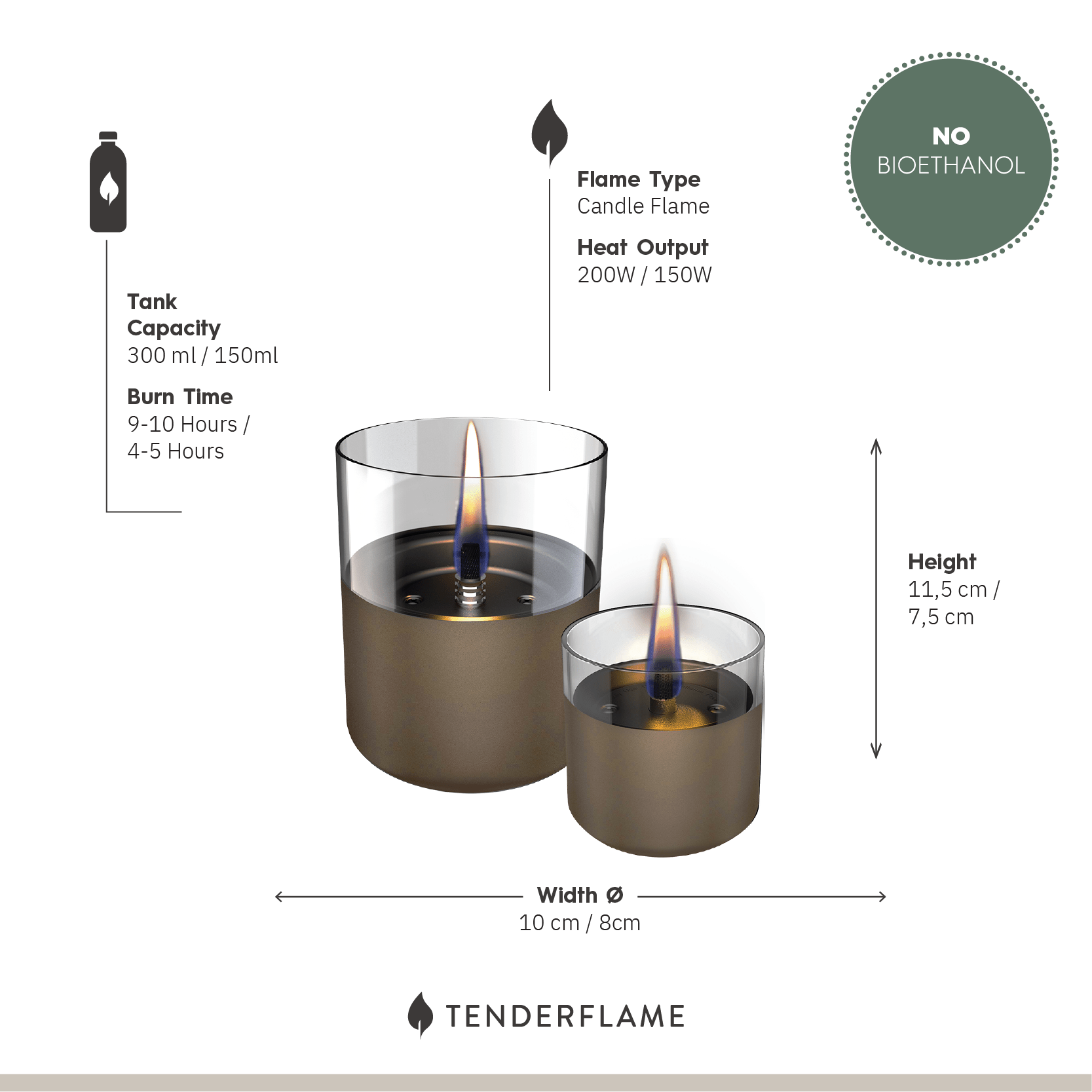 Lilly 8 & Lilly 10 Duo Pack Giftset Chocolate - Tenderflame