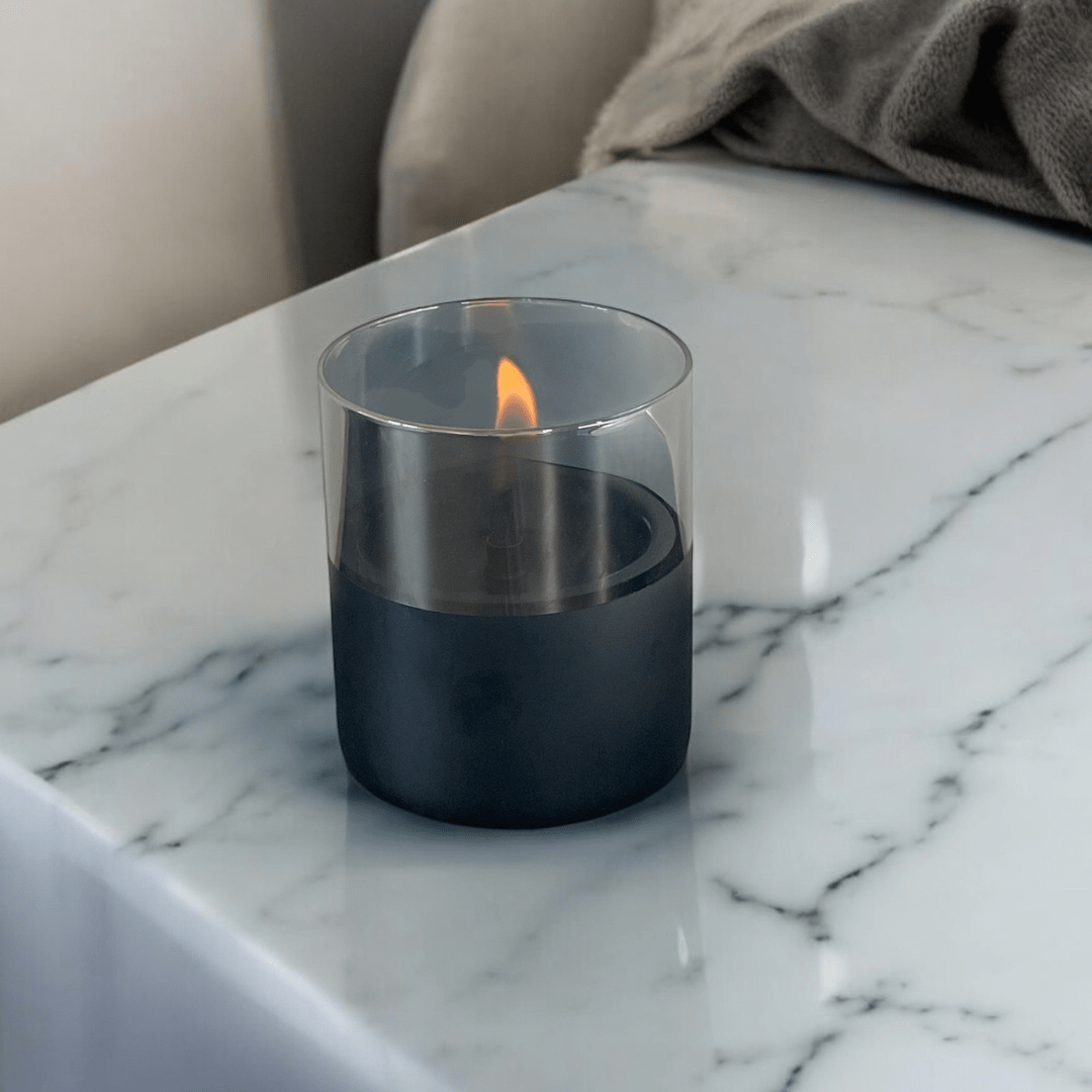 Lilly 10 Black/Smoke Glass - Tenderflame