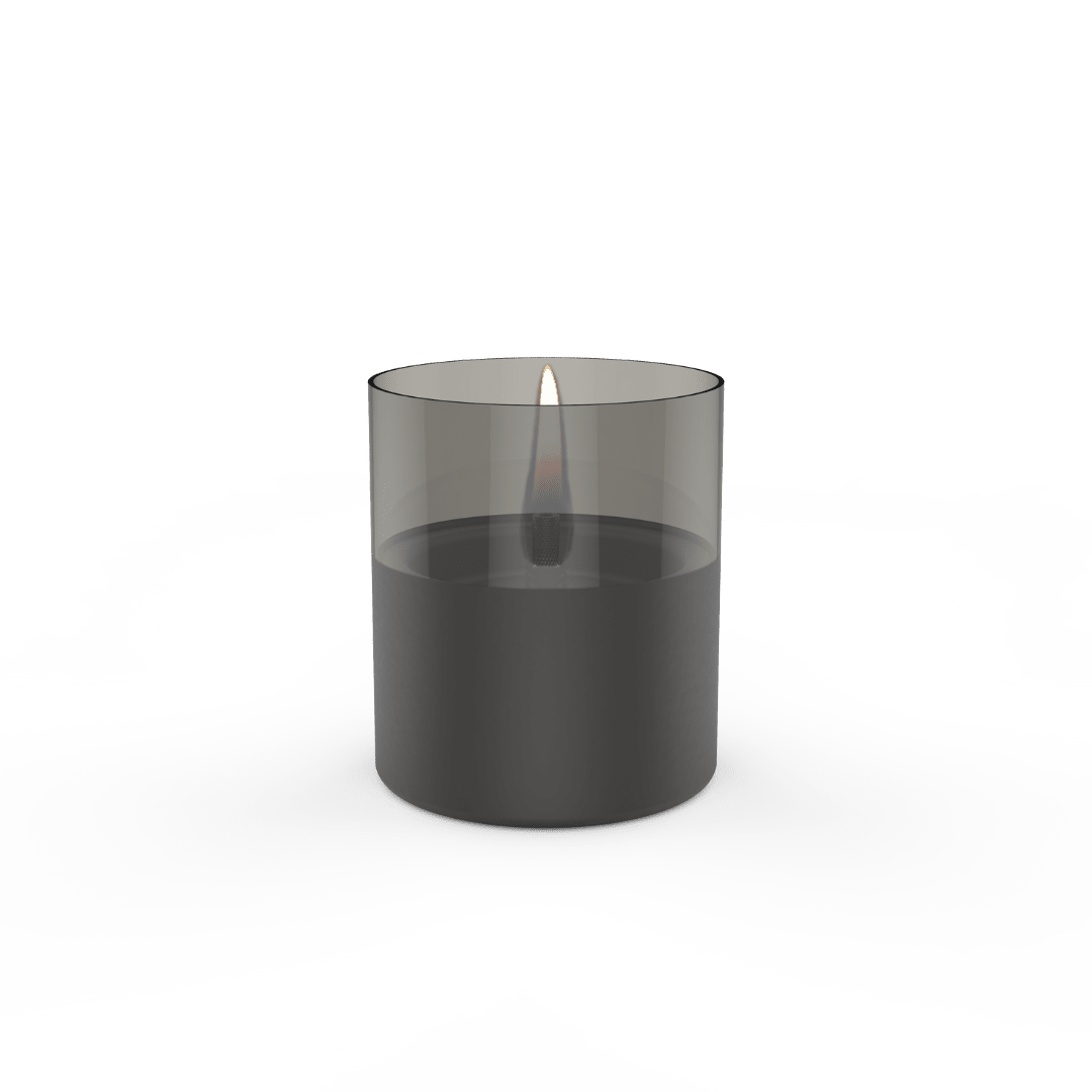 Lilly 10 Black/Smoke Glass - Tenderflame
