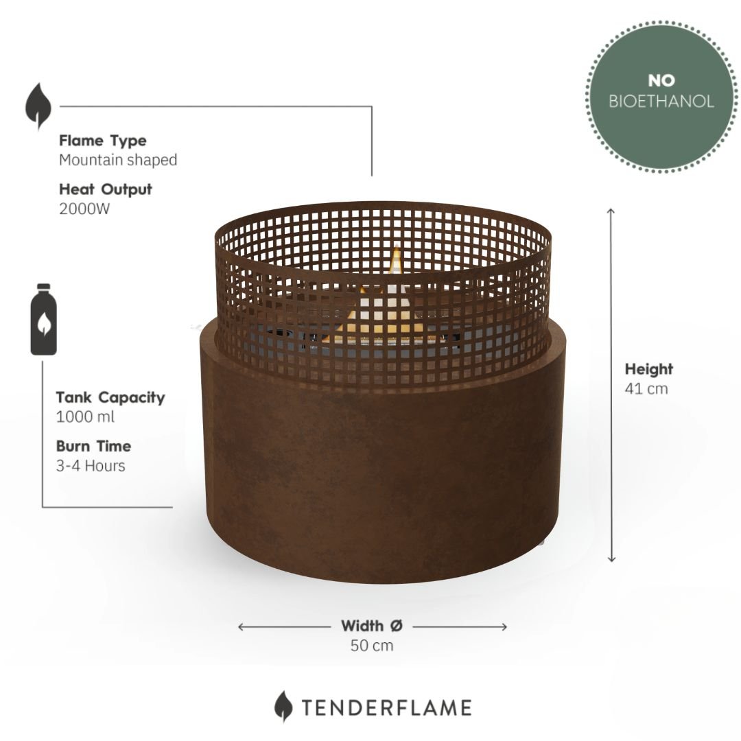 Plettenberg 180 Rust - Tenderflame