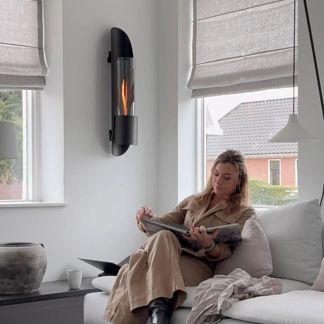 Luxe haard in appartement: premium design met echte vlam - Tenderflame