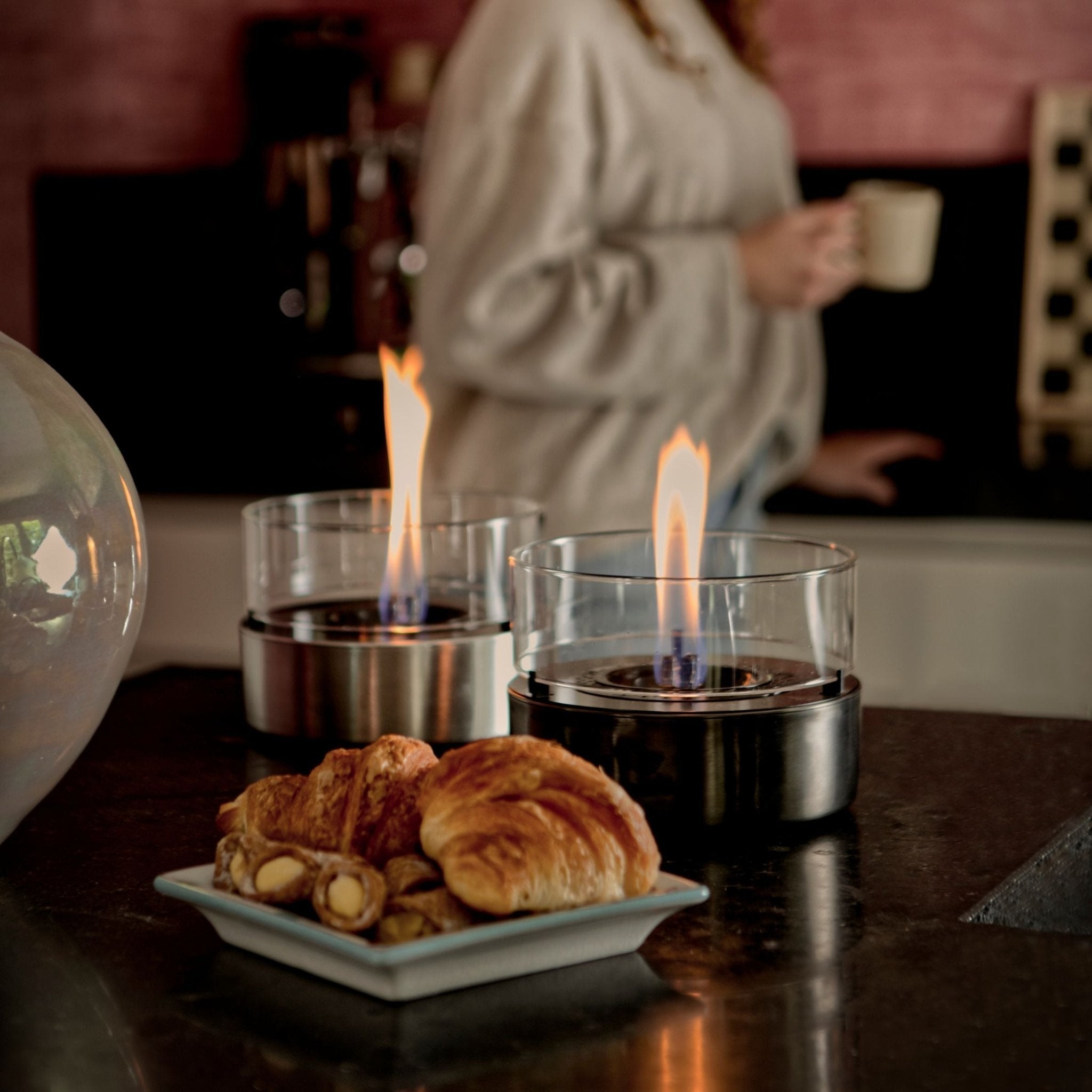 Cafe 18 Stainless Steel Brushed Steel - Tenderflame