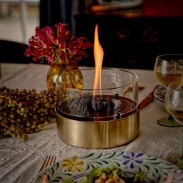 Cafe 18 Gold Brushed Steel - Tenderflame