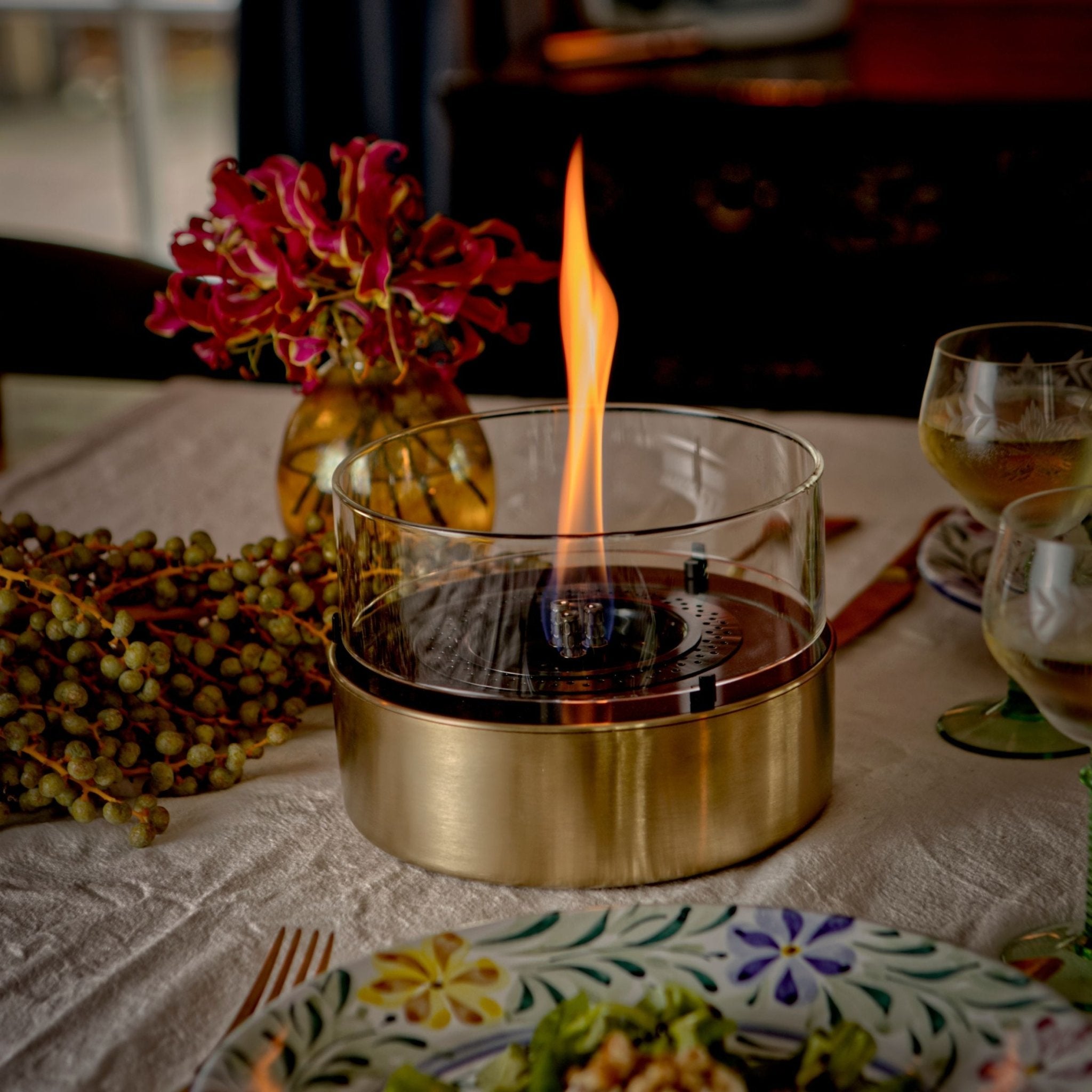 Cafe 18 Gold Brushed Steel - Tenderflame