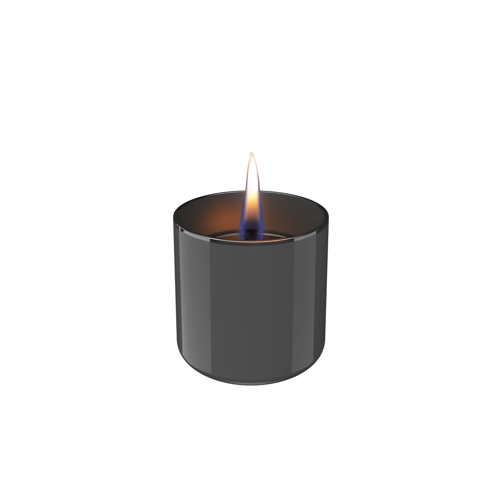 Lilly 8 Dark Grey Glass - Tenderflame