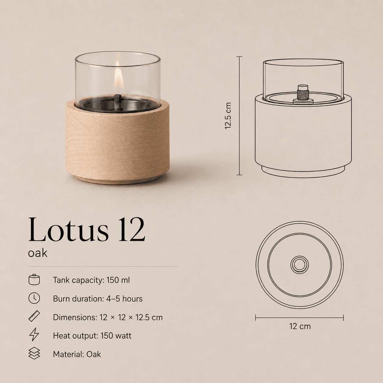 Lotus 12 Oak - Tenderflame