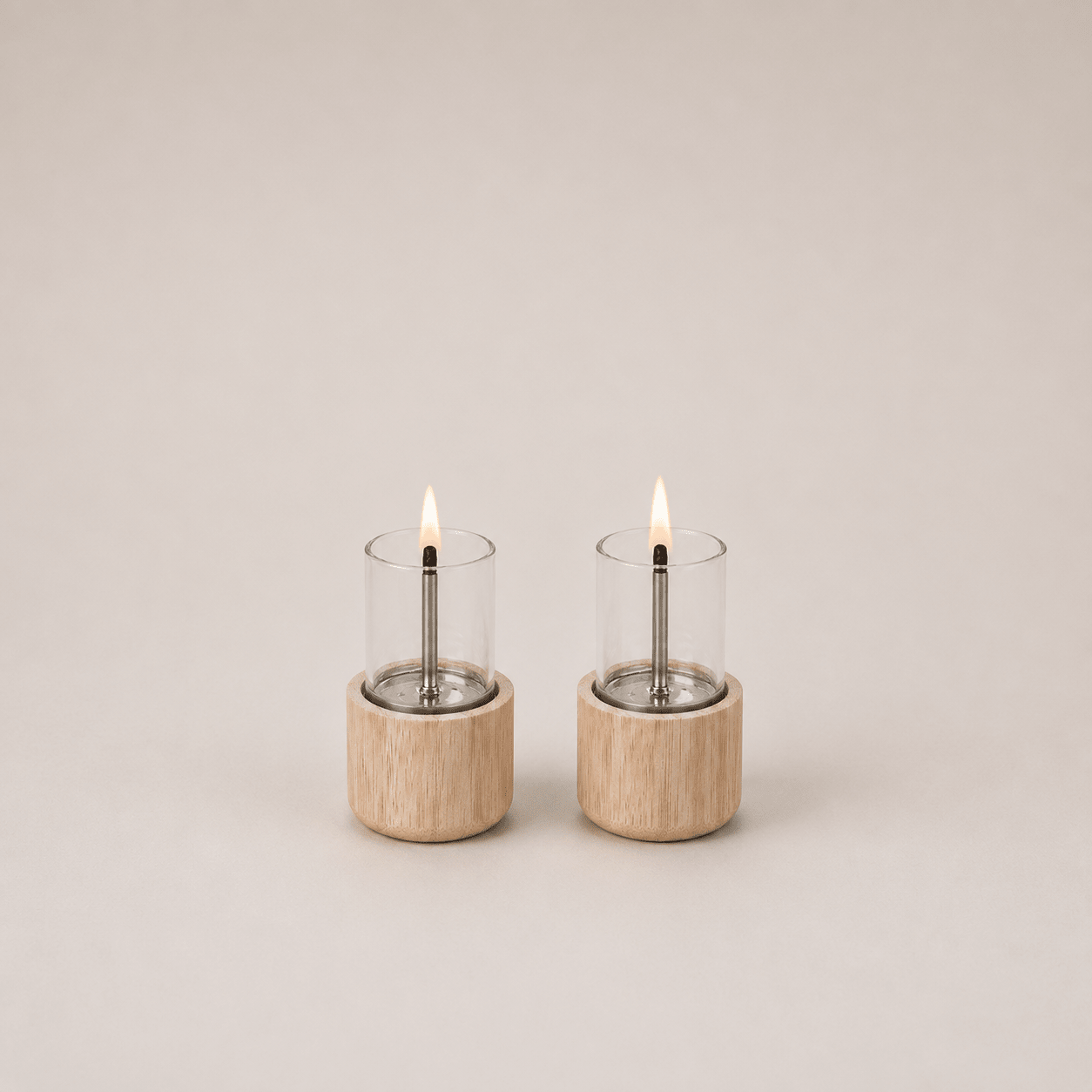 Candle 70 Natural Bamboo - 2-pack - Tenderflame