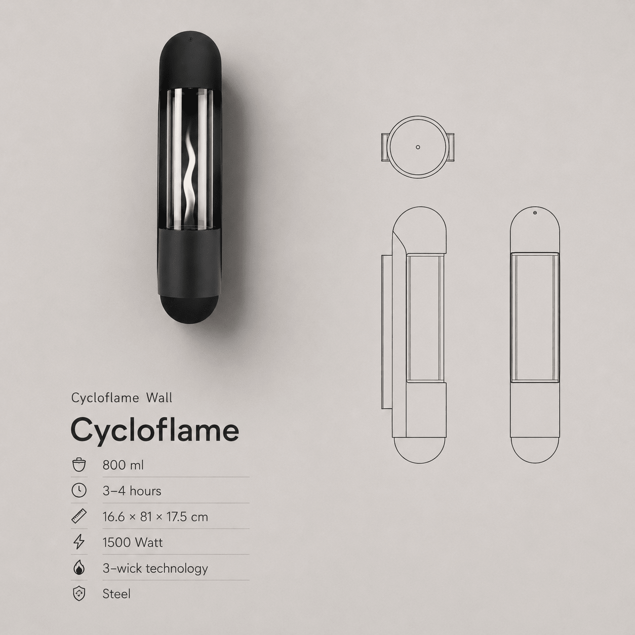 Cycloflame Wall - Tenderflame