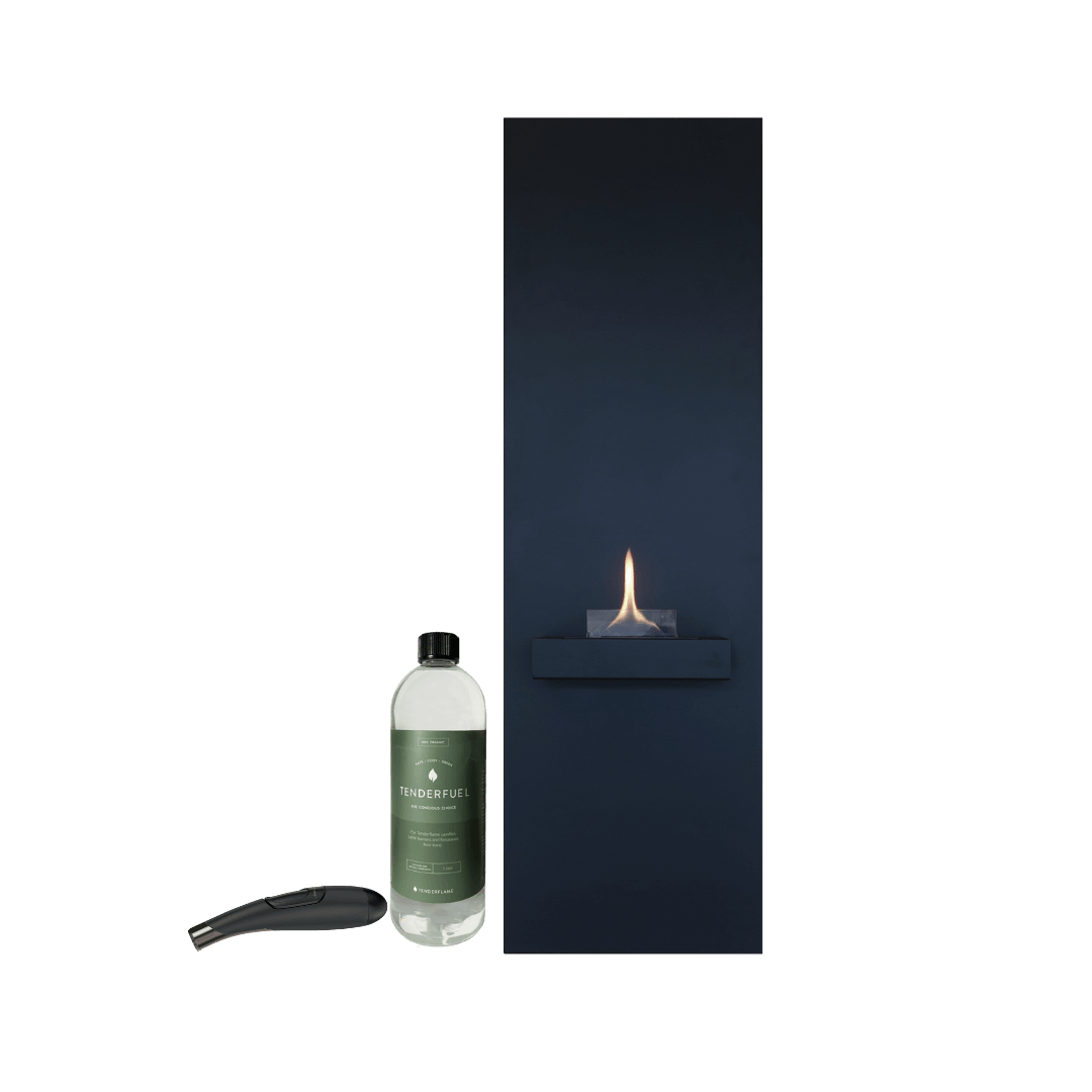 Rock 90 fireplace + Robertson lighter + 1L Tenderfuel