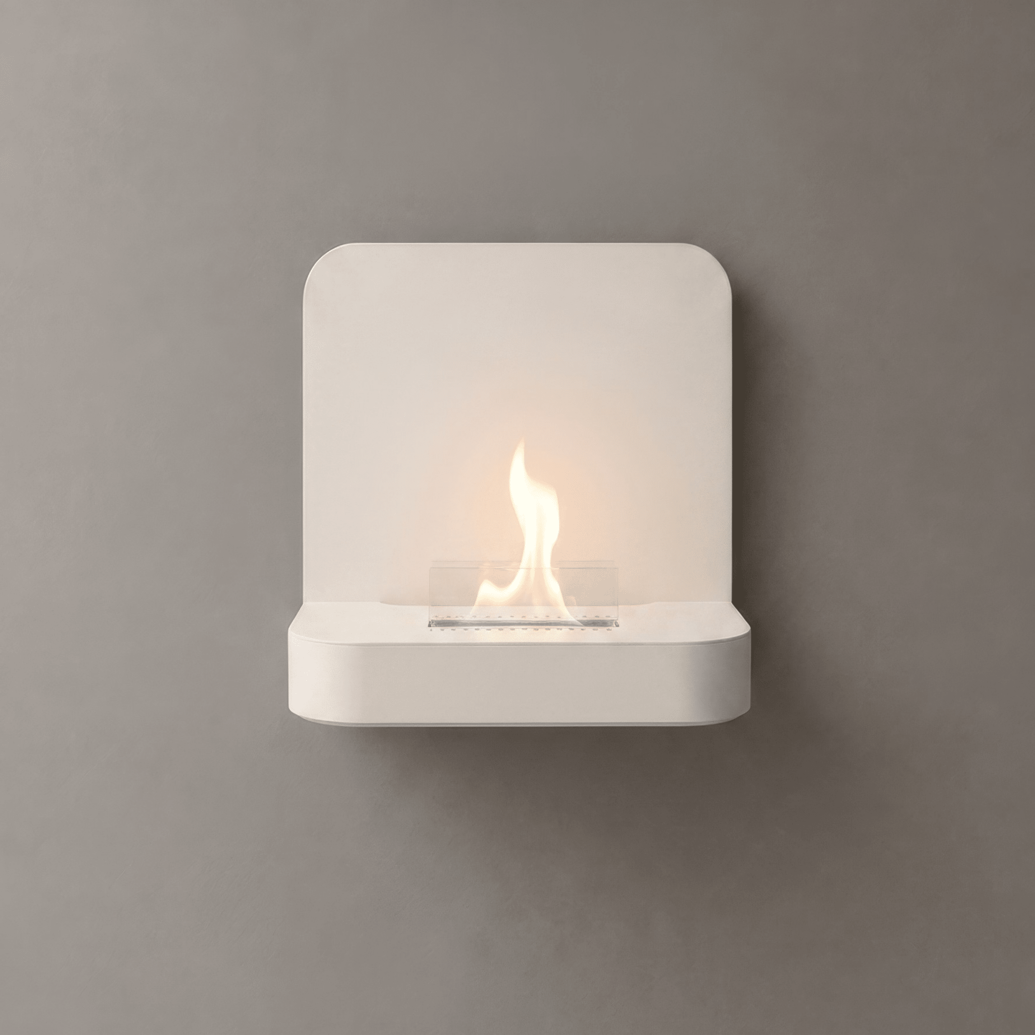 vtwonen tafelhaard Glow Solo 90 - wit - 40 x 14,5 x 35,5 cm - Tenderflame