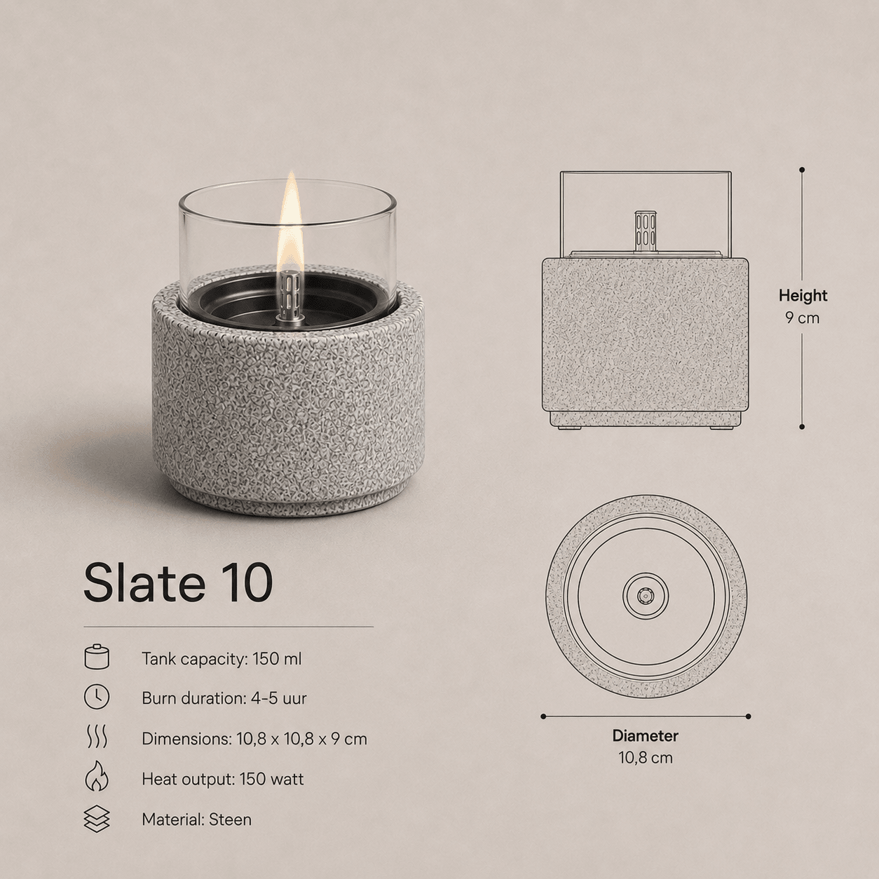Slate 10 - Tenderflame