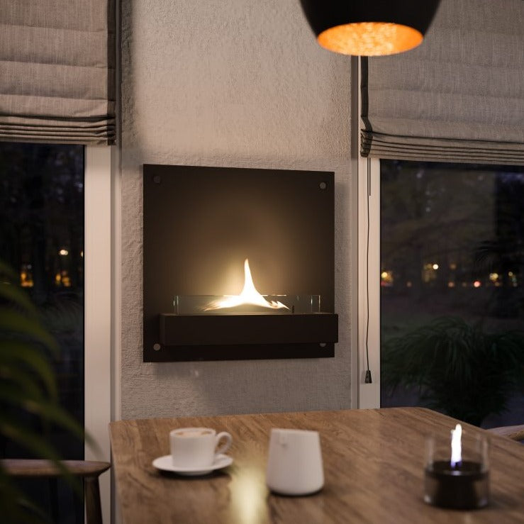 Tenderflame solo 180 wandhaard aan de muur