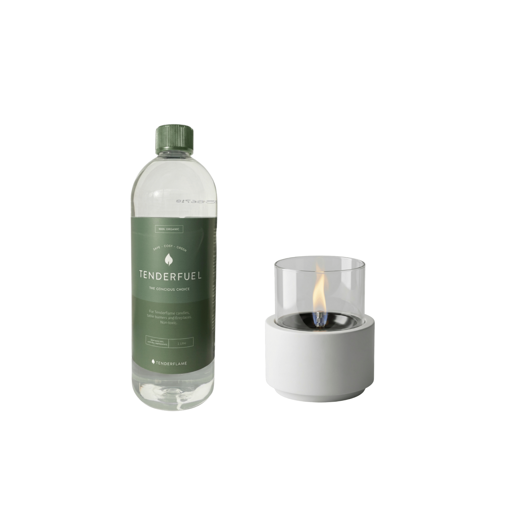 Lotus Natural Concrete Bundle + 1L Tenderfuel - Tenderflame
